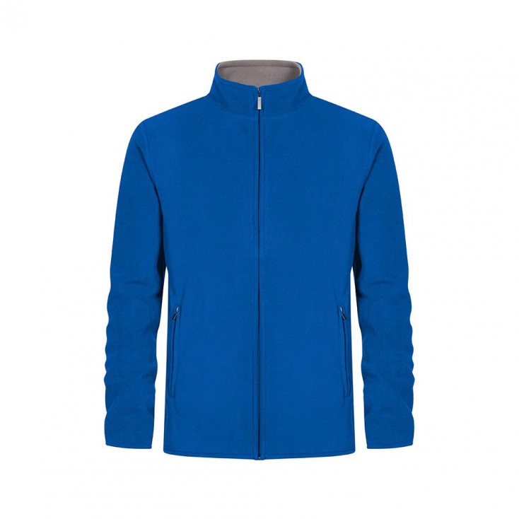 Double Fleece Zip Jacket Plus Size Men - RS/royal-steel gray (7961_G1_N_F_.jpg)
