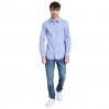 Chemise en popeline Hommes - X6/white-blue (CS-6020_G3_X_6_.jpg)