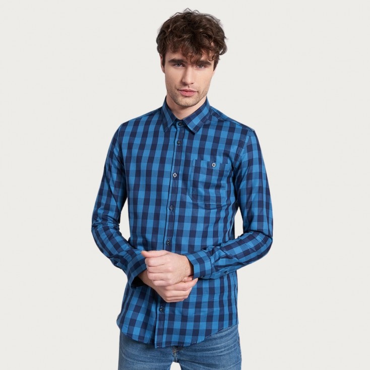 Chemise twill Hommes - X8/navy-blue (CS-6040_E1_X_8_.jpg)