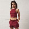 Highwaist Sweatshorts Frauen - BY/burgundy (CS-7505_G1_F_M_.jpg)