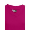 Rib V-Neck T-shirt Plus Size Women - BE/bright rose (3051_G4_F_P_.jpg)