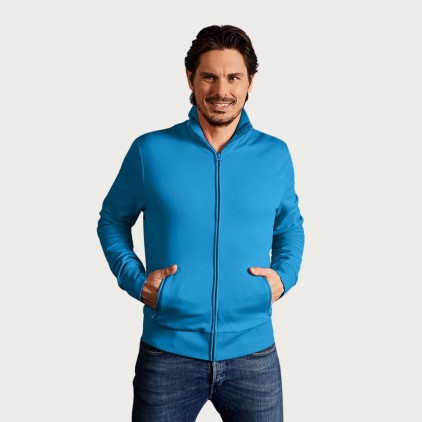 Stehkragen Zip Jacke Männer - 46/turquoise (5290_E1_D_B_.jpg)