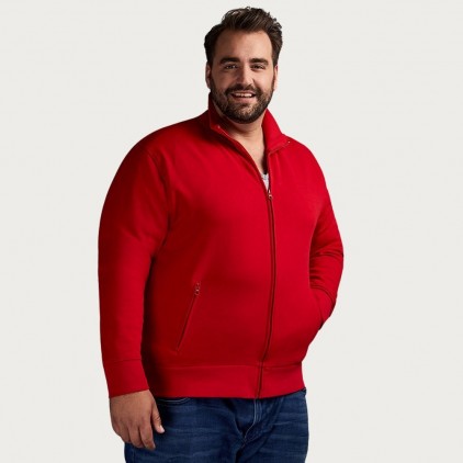 Stand-Up Collar Jacket Plus Size Men - 36/fire red (5290_L1_F_D_.jpg)