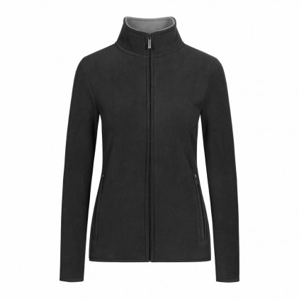 Doppel Fleece Zip Jacke Frauen