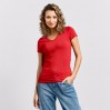 Slim-Fit V-Ausschnitt T-Shirt Frauen - 36/fire red (3086_E1_F_D_.jpg)