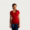 Slim Fit V-Neck T-shirt Women - 36/fire red (3086_E1_F_D_.jpg)
