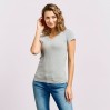 Slim Fit V-Neck T-shirt Women - 03/sports grey (3086_E1_G_E_.jpg)