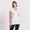 Slim-Fit V-Ausschnitt T-Shirt "Lang" Frauen - 00/white (3087_E1_A_A_.jpg)