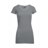 Slim Fit V-Neck T-shirt "long" Women - 03/sports grey (3087_G1_G_E_.jpg)