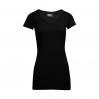 Slim Fit V-Neck T-shirt "long" Women - 9D/black (3087_G1_G_K_.jpg)