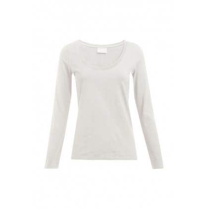 T-shirt slim manches longues grandes tailles Femmes - OF/off white (4085_G1_A_E_.jpg)
