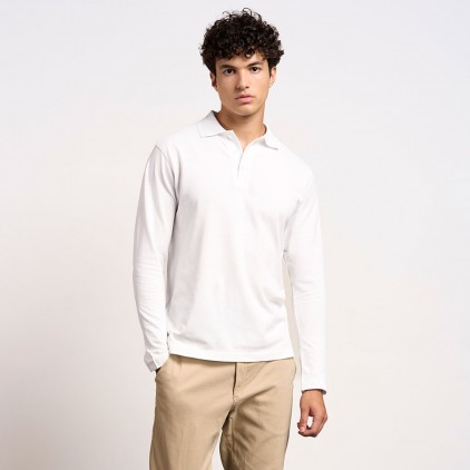 Heavy Longsleeve Polo shirt Men - 00/white (4600_E1_A_A_.jpg)