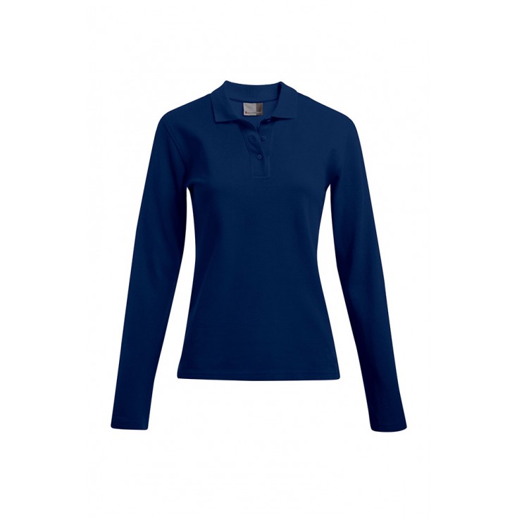 Heavy Langarm-Poloshirt Frauen - 54/navy (4605_G1_D_F_.jpg)