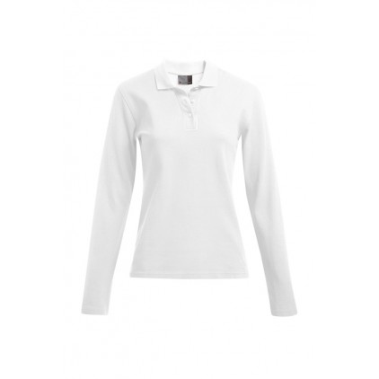 Heavy Langarm-Poloshirt Plus Size Frauen