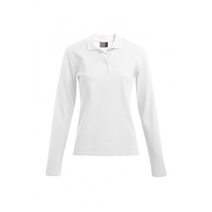 Heavy Longsleeve Polo shirt Plus Size Women - 00/white (4605_G1_A_A_.jpg)