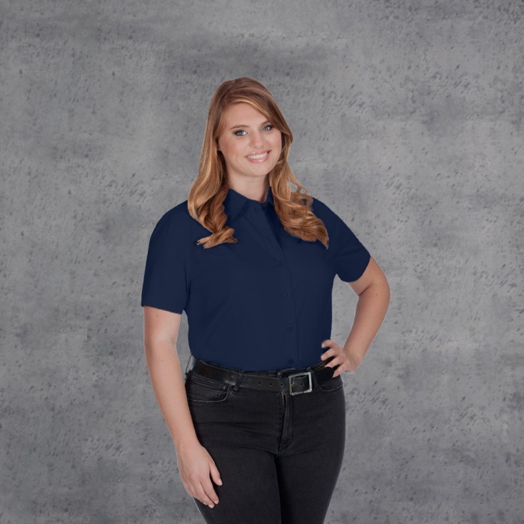 Business Shortsleeve blouse Plus Size Women - 54/navy (6305_L1_D_F_.jpg)