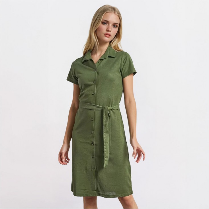 Robe de polo Femmes - CS/khaki (CS-8000_E1_C_H_.jpg)