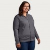 Stehkragen Zip Jacke Plus Size Frauen - SG/steel gray (5295_L1_X_L_.jpg)