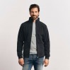 Double Fleece Jacket Men - BL/black-light grey (7971_E1_I_B_.jpg)