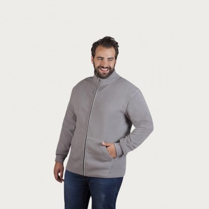 Doppel-Fleece Jacke Plus Size Herren