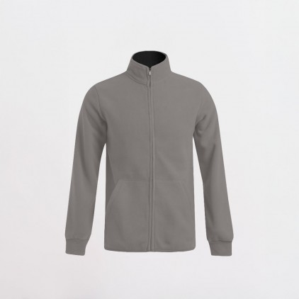 Double Fleece Jacket Plus Size Men - L9/light grey-black (7971_L1_G_W_.jpg)