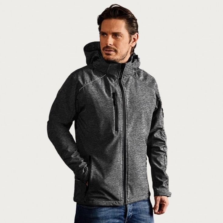 Softshell Jacket Men - HY/heather grey (7850_E1_G_Z_.jpg)