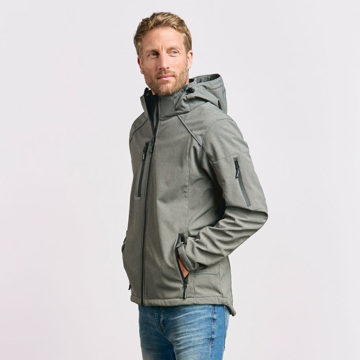 Softshell Jacket Men - HY/heather grey (7850_E1_G_Z_.jpg)