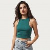 Ripp Crop Top Frauen - G2/dark alge green (CS-6500_E1_Q_1_.jpg)