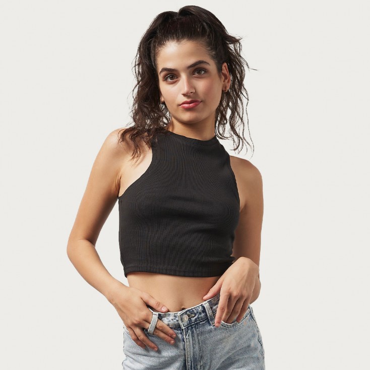 Ripp Crop Top Frauen - 9D/black (CS-6500_E1_G_K_.jpg)