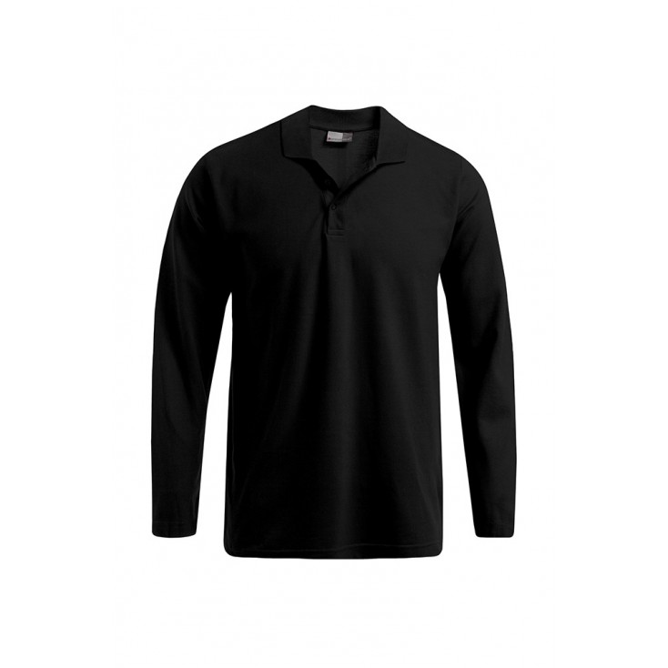 Polo épais manches longues Hommes - 9D/black (4600_G1_G_K_.jpg)