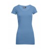 T-shirt long col V slim grande taille Femmes promotion - AB/alaskan blue (3087_G1_D_S_.jpg)
