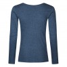 T-shirt manches longues col V Femmes - HB/heather blue (1560_G2_G_UE.jpg)