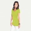 Slim-Fit V-Ausschnitt T-Shirt "Lang" Frauen - WL/wild lime (3087_E1_C_AE.jpg)