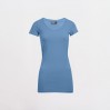 Slim Fit V-Neck T-shirt "long" Plus Size Women - AB/alaskan blue (3087_L1_D_S_.jpg)