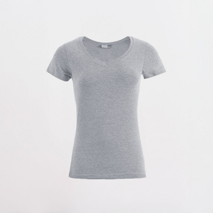 Slim Fit V-Neck T-shirt Plus Size Women - 03/sports grey (3086_L1_G_E_.jpg)