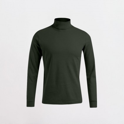 Rollkragen Langarmshirt Plus Size Männer - HG/hunting green (3407_L1_H_P_.jpg)