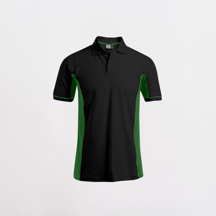 Funktions Kontrast Poloshirt Plus Size Männer - BK/black-kelly green (4520_L1_I_J_.jpg)