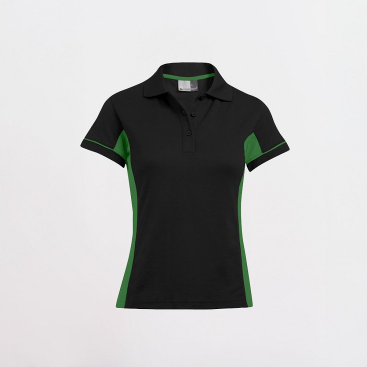 Funktions Kontrast Poloshirt Plus Size Frauen - BK/black-kelly green (4525_L1_I_J_.jpg)
