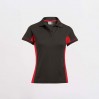 Funktions Kontrast Poloshirt Plus Size Frauen - DF/h.green-red (4525_L1_Y_UE.jpg)