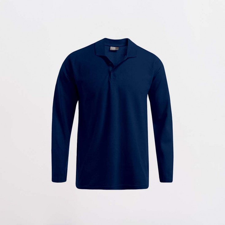 Heavy Longsleeve Polo shirt Men - 54/navy (4600_L1_D_F_.jpg)
