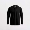 Heavy Langarm-Poloshirt Männer - 9D/black (4600_L1_G_K_.jpg)