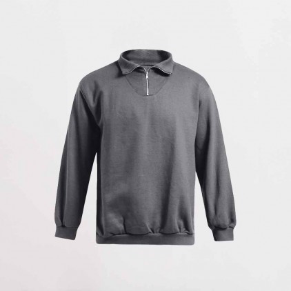 Troyer Sweatshirt Plus Size Männer - SG/steel gray (5050_L1_X_L_.jpg)
