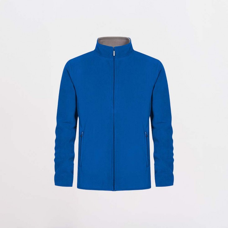Doppel Fleece Zip Jacke Plus Size Männer - RS/royal-steel gray (7961_L1_N_F_.jpg)