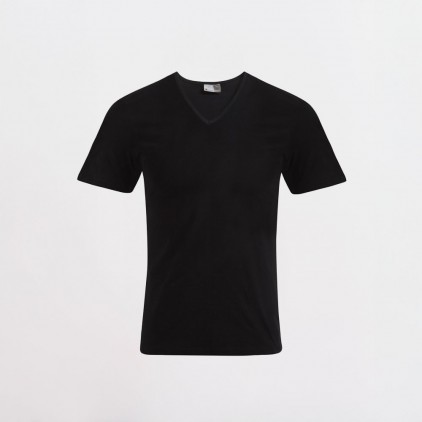 Slim Fit V-Neck T-shirt Plus Size Men - 9D/black (3082_F1_G_K_.jpg)
