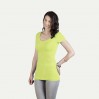 T-shirt long col V slim Femmes - LM/lime (3087_E1_C_S_.jpg)