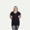 Slim Fit V-Neck T-shirt "long" Women - 54/navy (3087_E1_D_F_.jpg)