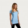 Slim-Fit V-Ausschnitt T-Shirt "Lang" Frauen - AB/alaskan blue (3087_E1_D_S_.jpg)