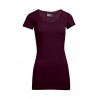 Slim-Fit V-Ausschnitt T-Shirt "Lang" Frauen - BY/burgundy (3087_G1_F_M_.jpg)