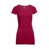 Slim Fit V-Neck T-shirt "long" Women - CB/cherry berry (3087_G1_F_OE.jpg)